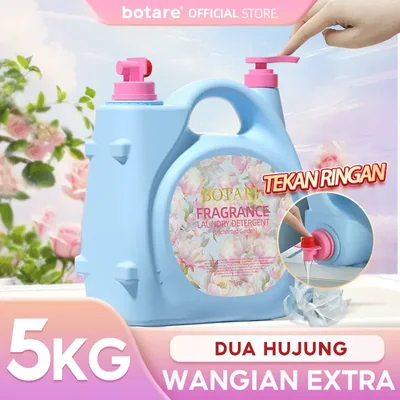5KG+20g*5 BOTARE Magic Garden Laundry Liquid hingga Gentle on Skin, Large Dual-Spout Bottle（Free