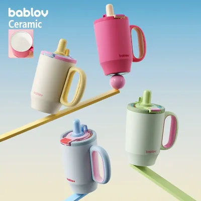 Bablov Lucky Thermos Cup 316 Stainless Steel 24H Cold Storage with Anti-Slip Pad Leak-Proof