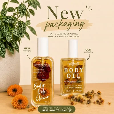 BODY OIL WITH INFUSED PETAL FLOWERS FOR GLOW MOIST SKIN