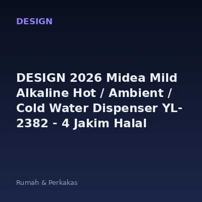 DESIGN 2026 Midea Mild Alkaline Hot / Ambient / Cold Water Dispenser YL- 2382 - 4 Jakim Halal
