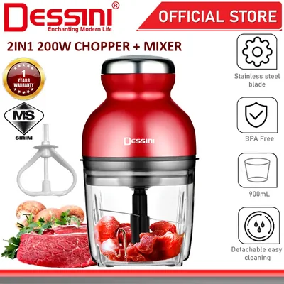 Dessini Italy Pencincang Bawang Daging Mesin Capsule Cutter Spin Chopper Meat Grinder RS-1686