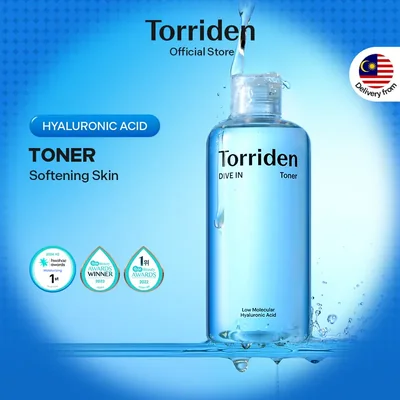 DIVE IN Low Molecular Hyaluronic Acid Toner, Low pH Facial Astringent for Hydrating