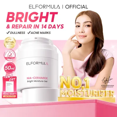 Gel Pelembap ELFORMULA Nia-Ceramide &mdash; Kulit Kusam & Bintik