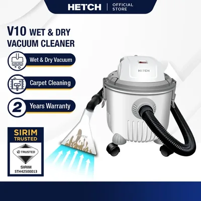 HETCH V10 Wet & Dry Vacuum Cleaner Vakum Basah & Kering Pembersih Permaidani DVC-1422-HC