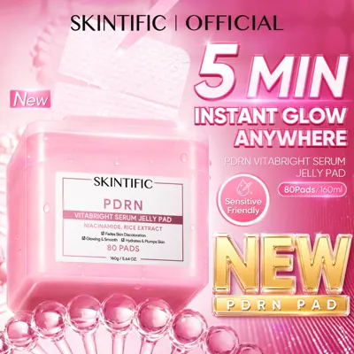 Jelly Pad SKINTIFIC PDRN VitaBright &mdash; Niacinamide, Kulit Berseri