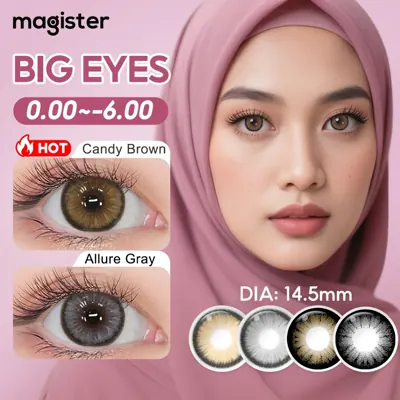 Kanta Sentuh Magister 14.5mm &mdash; Candy Brown, Power 0.00 ke -6.00