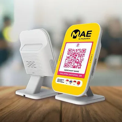 Kotak suara QR MAE untuk peniaga