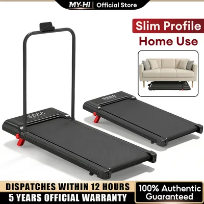 MY-HI Walking pad treadmill incline foldable machine murah portable wheel Multifunctional Gym