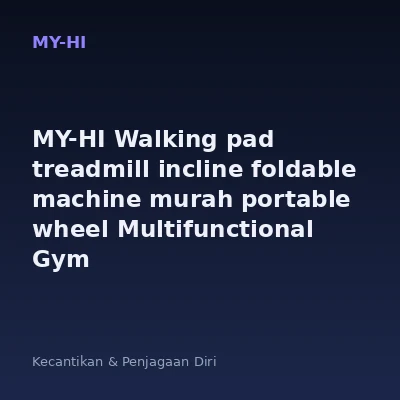 MY-HI Walking pad treadmill incline foldable machine murah portable wheel Multifunctional Gym