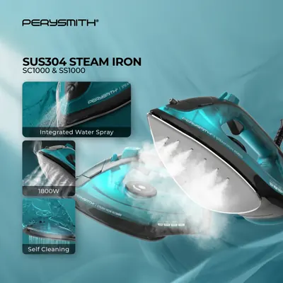 Seterika Stim PerySmith SC1000 &mdash; Panas Dalam 40 Saat