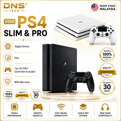 PlayStation 4 terpakai, pakej Slim atau Pro
