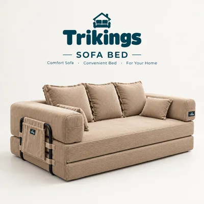 Sofa Bed Kompresi Trikings, Kain Korduroi Tahan Calar