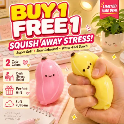 Squishy pisang untuk melepaskan tekanan