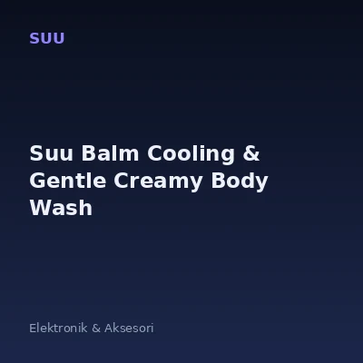 Suu Balm Cooling & Gentle Creamy Body Wash