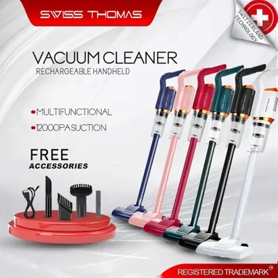 Swiss Thomas Vacuum Cleaner Tanpa Wayar (Handheld) &mdash; 12,000 Pa