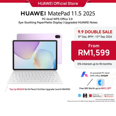 Tablet HUAWEI MatePad 11.5 &mdash; 256GB, Untuk Kerja & Belajar