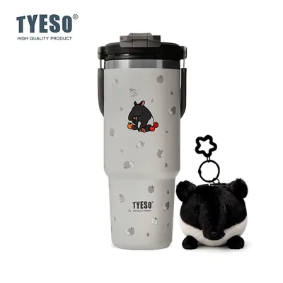 TYESO SipaZoo Roamer Tumbler Dual Sip Stainless Steel Temperature Retention TS-01024